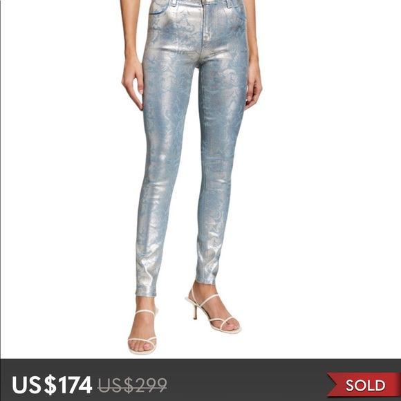 🌟NWT J BRAND MARIA JEANS IN BAROQUE FOIL - Picture 15 of 15